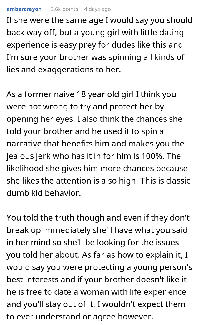 Family Angry With Guy For Scaring Off Deadbeat Bro&rsquo;s New 18YO GF With The Ugly Truth 