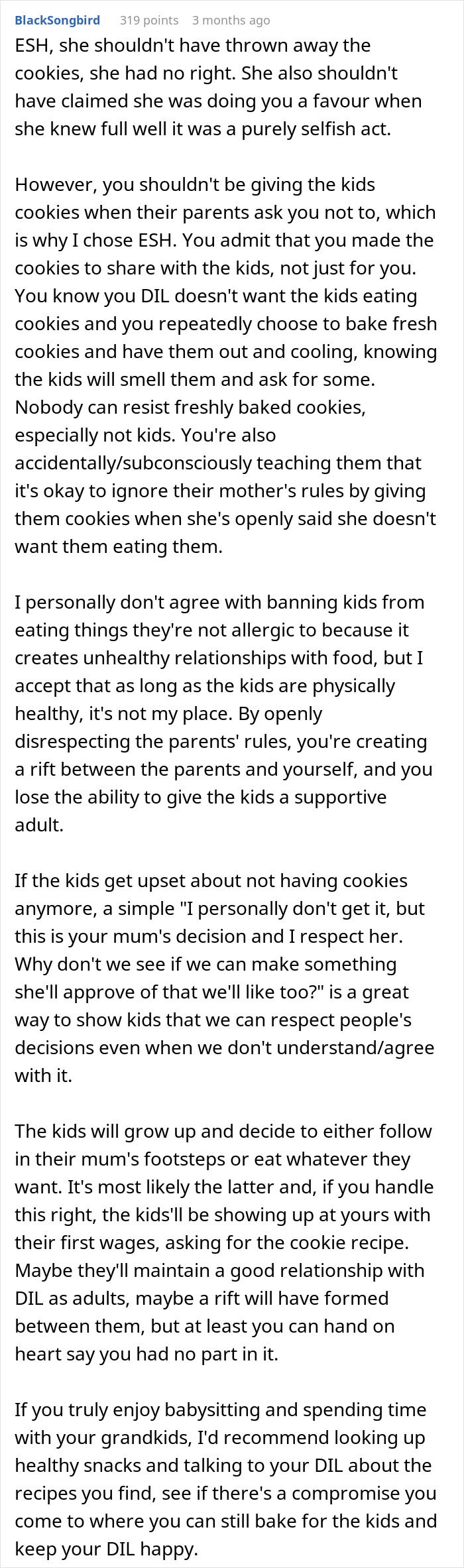 Discussion about homemade cookies controversy and babysitting boycott on a forum. Discussion about homemade cookies controversy and babysitting boycott on a forum.