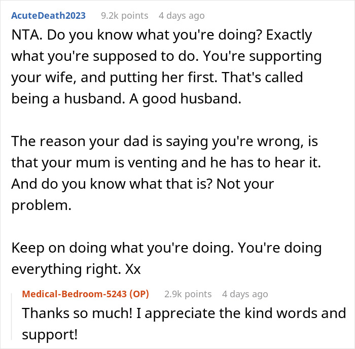 Reddit thread discussing family disagreements related to a baby's introduction.