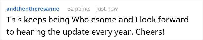 Comment expressing joy over accidental SMS friendship celebrating Thanksgiving.