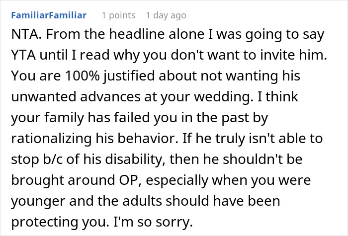 &ldquo;AITA For Not Wanting My Disabled Cousin At My Wedding?&rdquo;