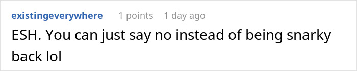 Reddit comment discussing a plane seat takeover drama, suggesting a simpler response.