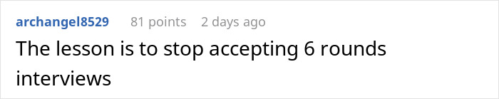 Comment about recruiter regrets ghosting a candidate after six interview rounds.