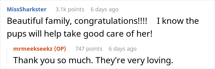 These Dogs Have Been Fawning From A Distance Over Couple&rsquo;s Newborn Daughter