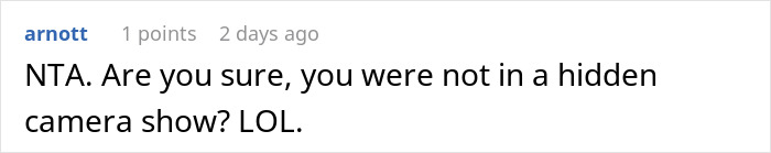 Reddit comment questioning if a woman was on a hidden camera show during a short date.