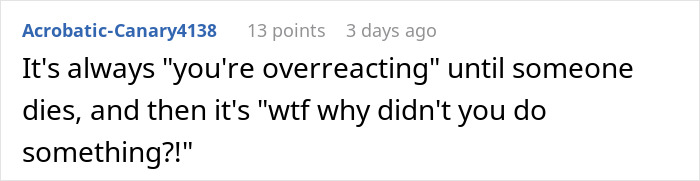 Reddit comment discussing reactions to emergencies in the workplace. Reddit comment discussing reactions to emergencies in the workplace.