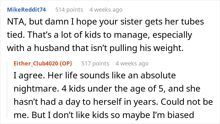 SIL Expects Child-Free Woman To Help Her Out With 6 Kids: "Every Time I Would Say No"