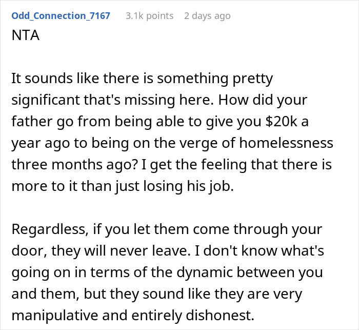 Son Refuses To Let Parents Move In, They're Furious: "Family Should Support Each Other" Son Refuses To Let Parents Move In, They're Furious: "Family Should Support Each Other"