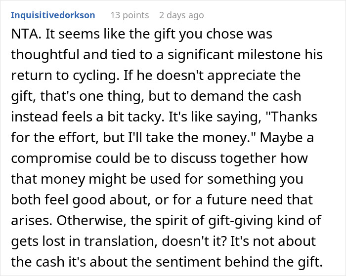 Wife Gives Hubby Thoughtful Present After Accident, He Doesn&rsquo;t Like It And Asks For Cash Instead