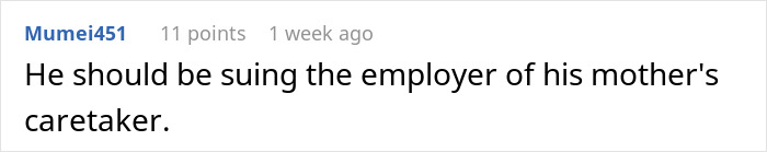 Comment discussing legal action regarding a dog bite incident.