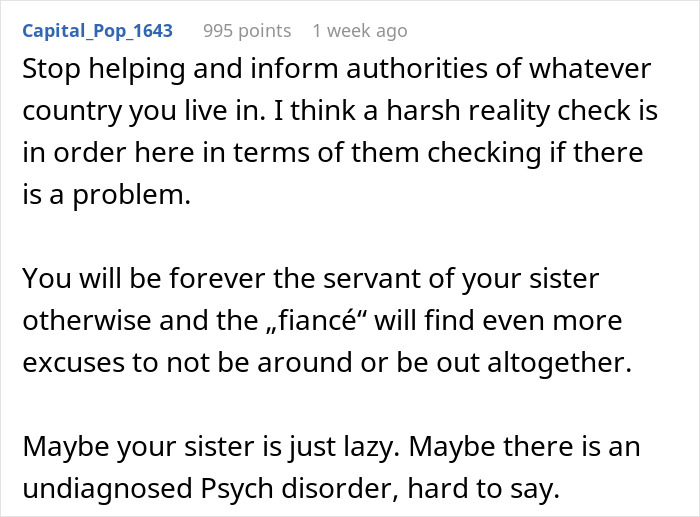 Sibling Compelled To Look After &ldquo;Disabled&rdquo; Adult Sis Loses It When She Says She&rsquo;s Pregnant