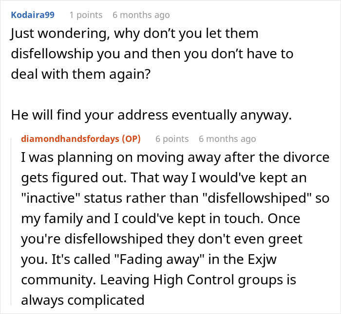 Online discussion about dealing with an ex-father-in-law during divorce. Online discussion about dealing with an ex-father-in-law during divorce.