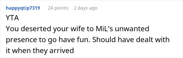 MIL Fumes After Realizing DIL Won’t Cater To Her Unannounced Visit On Vacation MIL Fumes After Realizing DIL Won’t Cater To Her Unannounced Visit On Vacation
