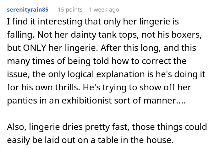 Neighbor Always Returns Lady's Lingerie From His Balcony, Livid Husband Says It's Creepy
