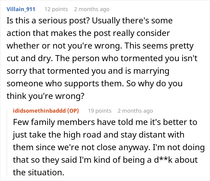 Man Announces Engagement, Brother Cuts Him Out Of His Life As The Fianc&eacute;e Was His High School Bully