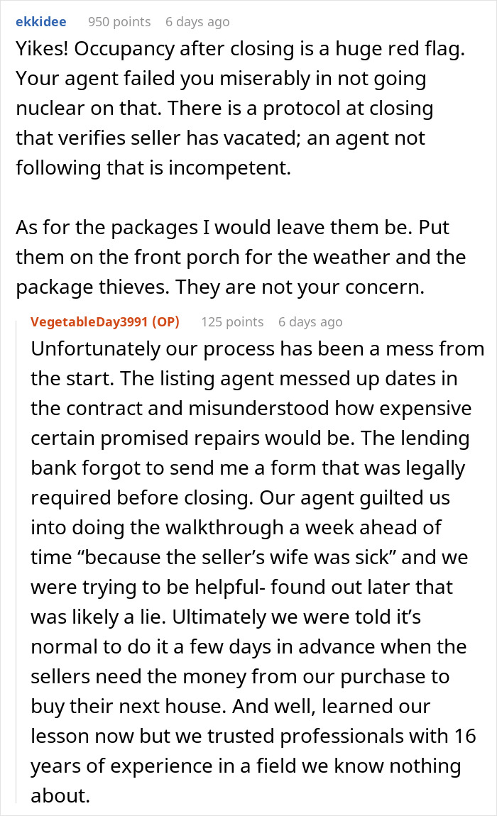 “Hostile Home Sellers Keep Sending Amazon Packages To Our Address” “Hostile Home Sellers Keep Sending Amazon Packages To Our Address”