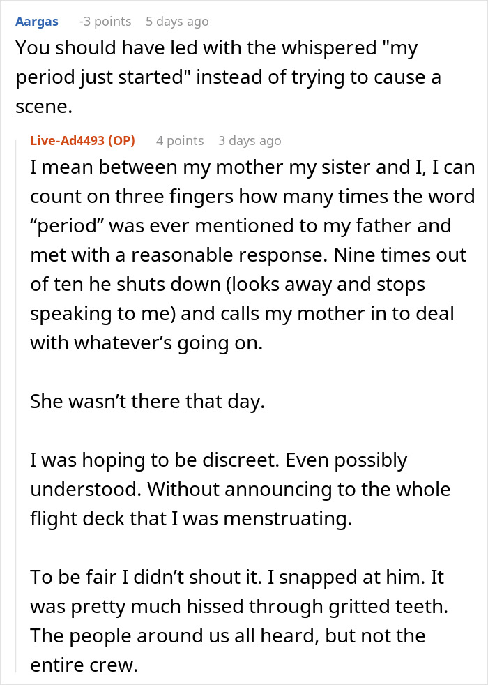 Teen Has To Shout About Her Period After Dad Keeps Hushing Down Her Requests To Go To Bathroom