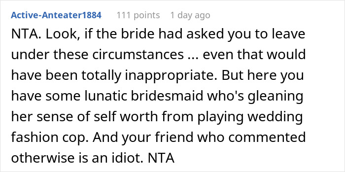 &ldquo;Incredibly Embarrassed&rdquo;: Woman&rsquo;s Dress Changes Color At The Wedding, Is Told To Get Out