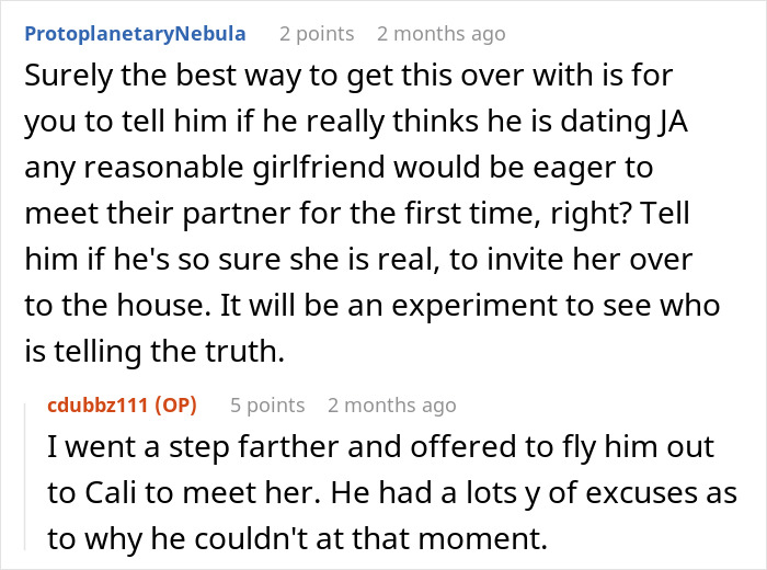 Reddit users discuss an elderly dad being scammed by a deepfake girlfriend. Reddit users discuss an elderly dad being scammed by a deepfake girlfriend.