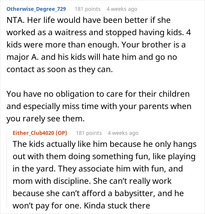 SIL Expects Child-Free Woman To Help Her Out With 6 Kids: "Every Time I Would Say No"