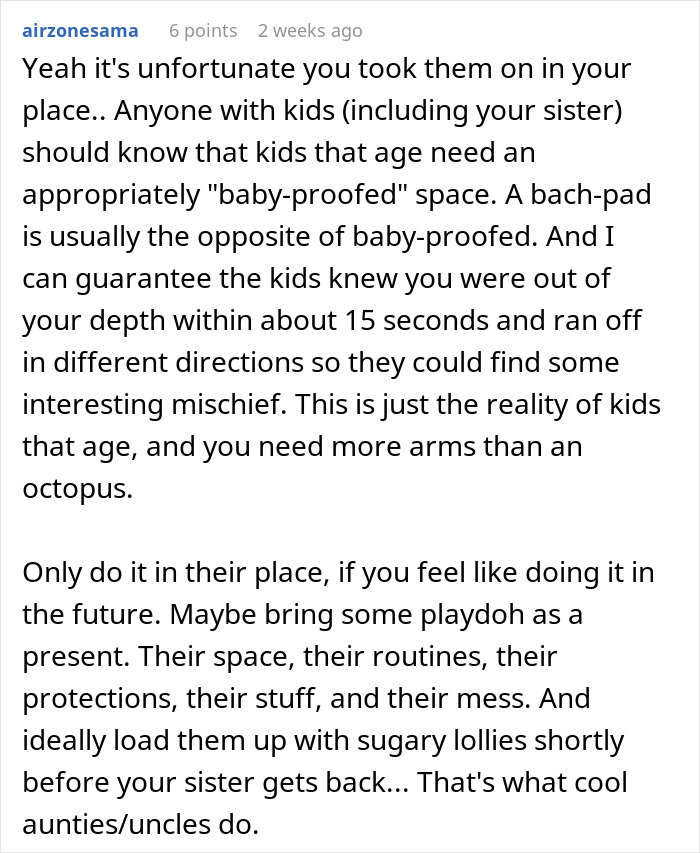 Kids Completely Wreck Aunt’s Apartment, Mom Gets Defensive When She Loses Her Free Babysitter Kids Completely Wreck Aunt’s Apartment, Mom Gets Defensive When She Loses Her Free Babysitter