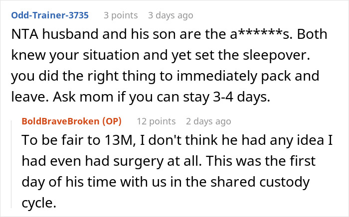 Woman Forced Out Of Her Home After Partner's Last-Minute Sleepover Plans Wreck Surgery Recovery Woman Forced Out Of Her Home After Partner's Last-Minute Sleepover Plans Wreck Surgery Recovery