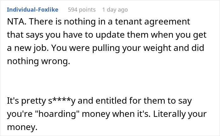 Woman Decides To Move Out After Roommates Find Out Her Salary: "Been Struggling To Pay Rent" Woman Decides To Move Out After Roommates Find Out Her Salary: "Been Struggling To Pay Rent"