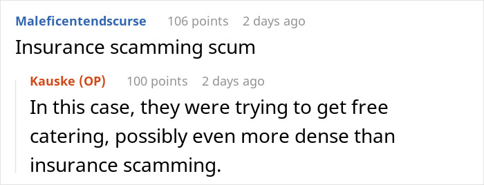 Entitled Couple&rsquo;s Plan To Scam Catering Company Goes Horribly Wrong