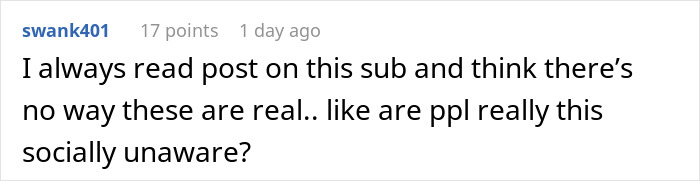 Comment discussing social awareness in response to Thanksgiving invitation situation. Comment discussing social awareness in response to Thanksgiving invitation situation.