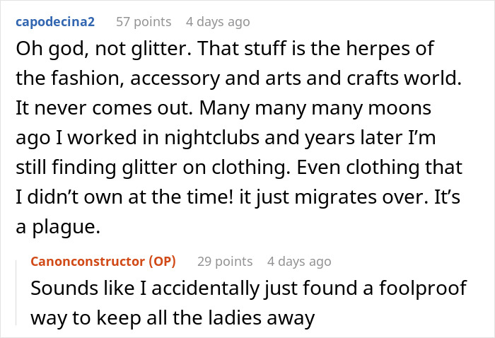 Woman Accidentally Covers Her Situationship In Glitter, It Helps Her Realize He&rsquo;s Her Boyfriend