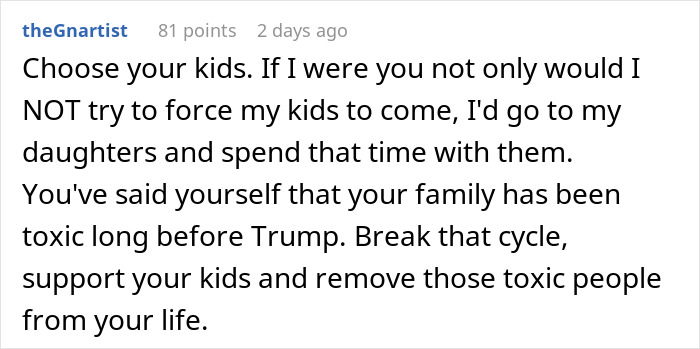 Grandparents Pressure Son To Cut Kids Off Until They Come To Family Events After Election Grandparents Pressure Son To Cut Kids Off Until They Come To Family Events After Election