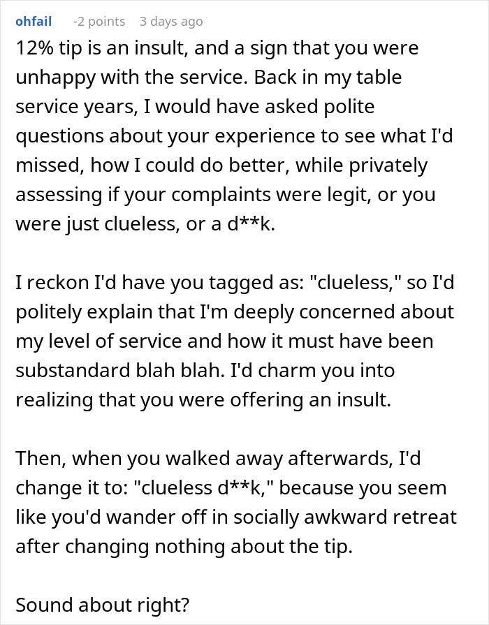 Diner Starts Debate After Waiter Rejects $25 Tip: &ldquo;Tipping Culture Has Gotten Out Of Hand&rdquo;