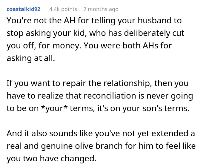 “My Husband Is Heartbroken”: Son Refuses To Pay Dad’s Bills After Harsh Punishment In His Teens “My Husband Is Heartbroken”: Son Refuses To Pay Dad’s Bills After Harsh Punishment In His Teens