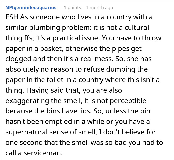 Woman Discovers Roommate’s “Gross” Habit, Gets Accused Of Disrespecting Her Culture Woman Discovers Roommate’s “Gross” Habit, Gets Accused Of Disrespecting Her Culture