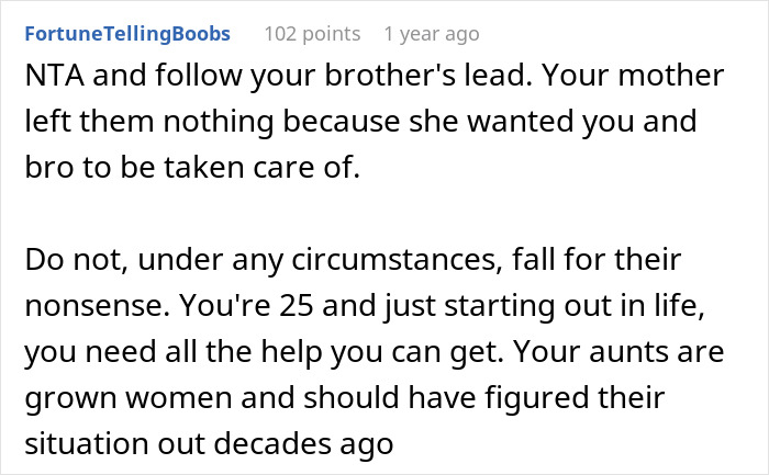 Aunts Feel Entitled To Inheritance: &ldquo;She Assumed We Would Share&rdquo;