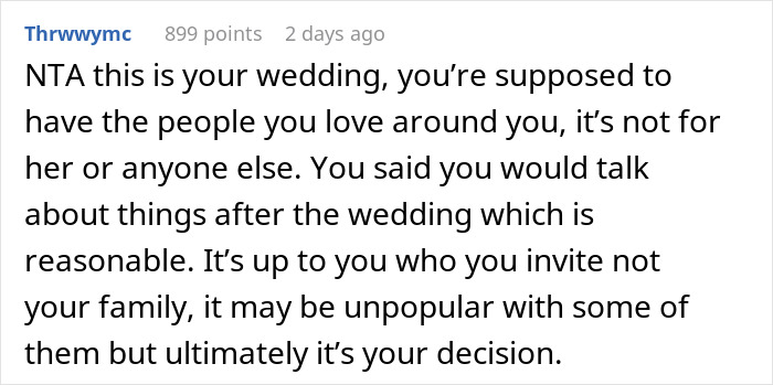 Guy Puts His Foot Down As Mom Asks To Be Center of His Wedding After She Neglected Him All His Life