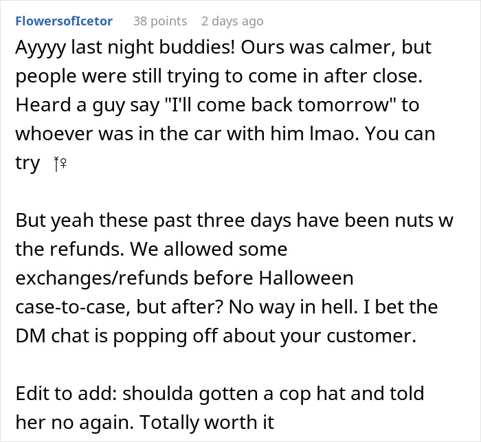 Customer Commits “Return Fraud”, Calls The Cops On Sales Agent Customer Commits “Return Fraud”, Calls The Cops On Sales Agent