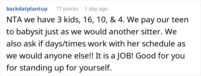 Parents Refuse To Pay Their Teen For Chores, It Backfires When They Plan A Date Night