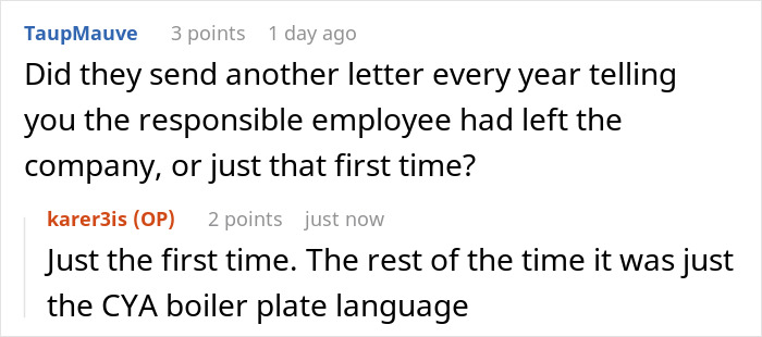 Text conversation about lease terms and company communication practices.