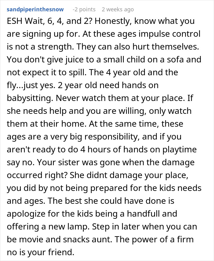 Kids Completely Wreck Aunt’s Apartment, Mom Gets Defensive When She Loses Her Free Babysitter Kids Completely Wreck Aunt’s Apartment, Mom Gets Defensive When She Loses Her Free Babysitter