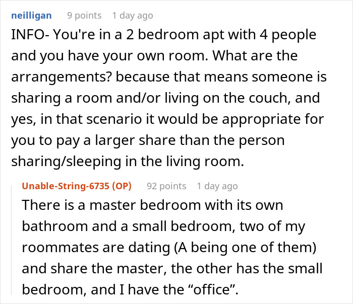 Woman Decides To Move Out After Roommates Find Out Her Salary: "Been Struggling To Pay Rent" Woman Decides To Move Out After Roommates Find Out Her Salary: "Been Struggling To Pay Rent"