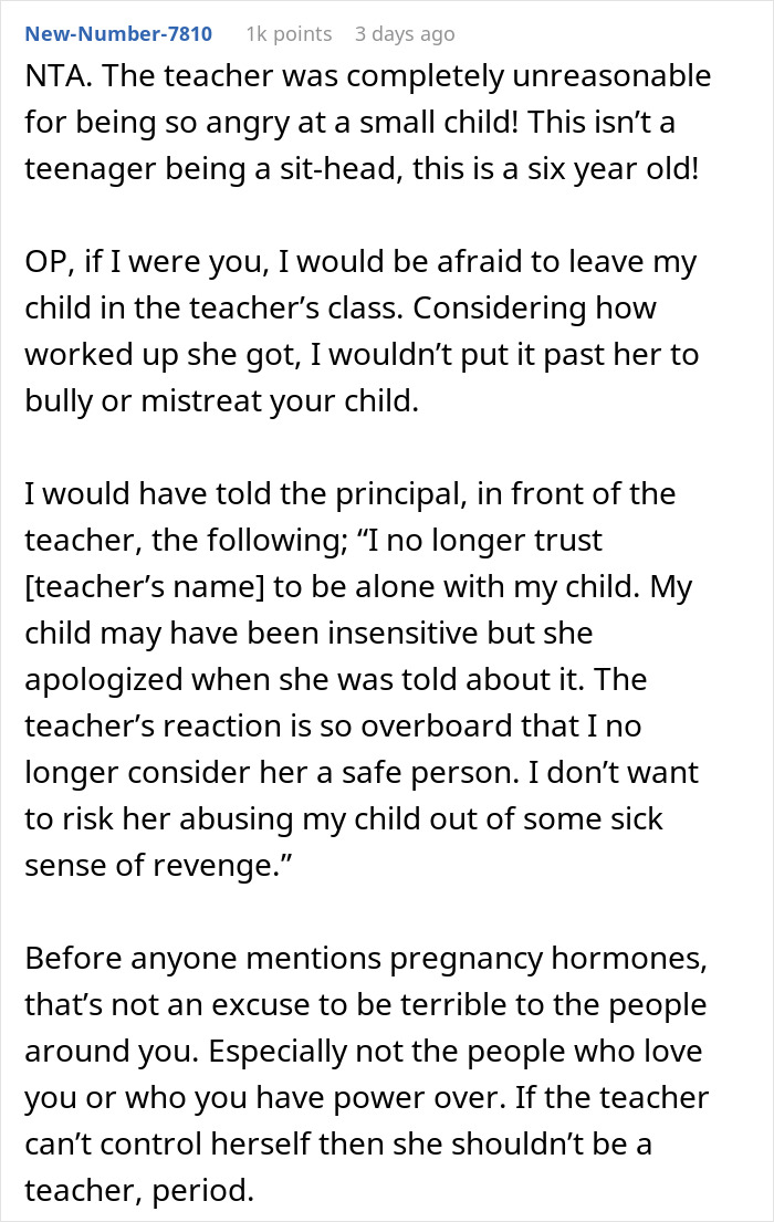 Pregnant Teacher Outraged By 6YO That Chose To Dress Up As Her For Halloween, Kid Left In Tears Pregnant Teacher Outraged By 6YO That Chose To Dress Up As Her For Halloween, Kid Left In Tears