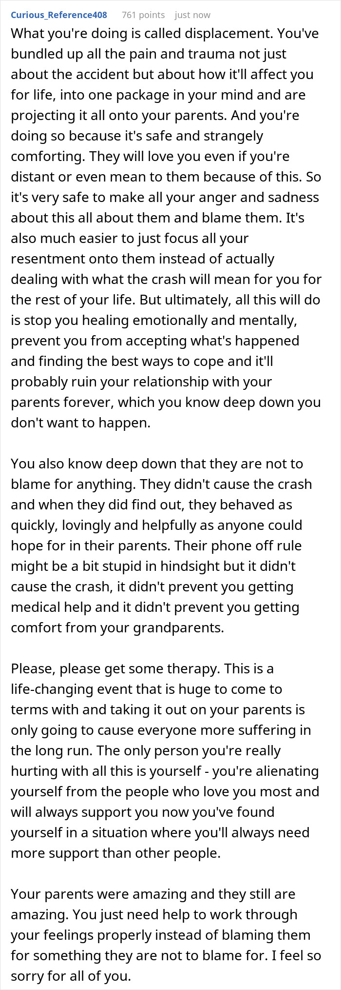 &ldquo;I Can Never Forgive Them&rdquo;: Person Goes No-Contact With Parents After Life-Altering Accident