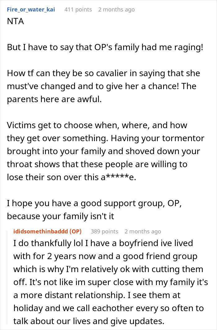 Man Announces Engagement, Brother Cuts Him Out Of His Life As The Fianc&eacute;e Was His High School Bully