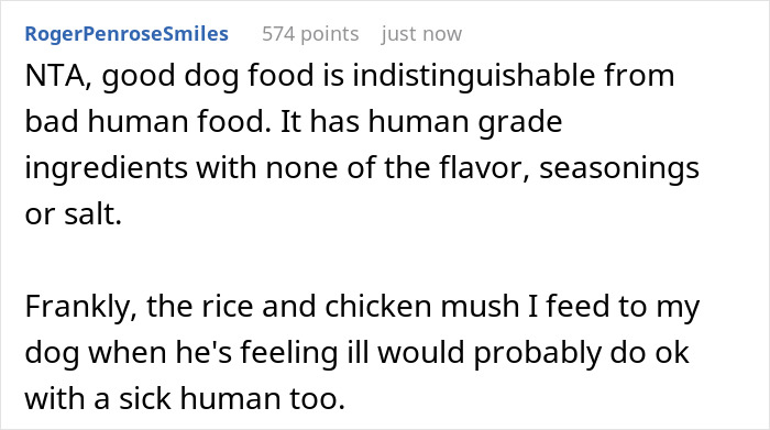 Woman Lets Lunch-Stealing Coworkers Eat Dog Food For 6 Months, Proudly Announces It During A Meeting Woman Lets Lunch-Stealing Coworkers Eat Dog Food For 6 Months, Proudly Announces It During A Meeting