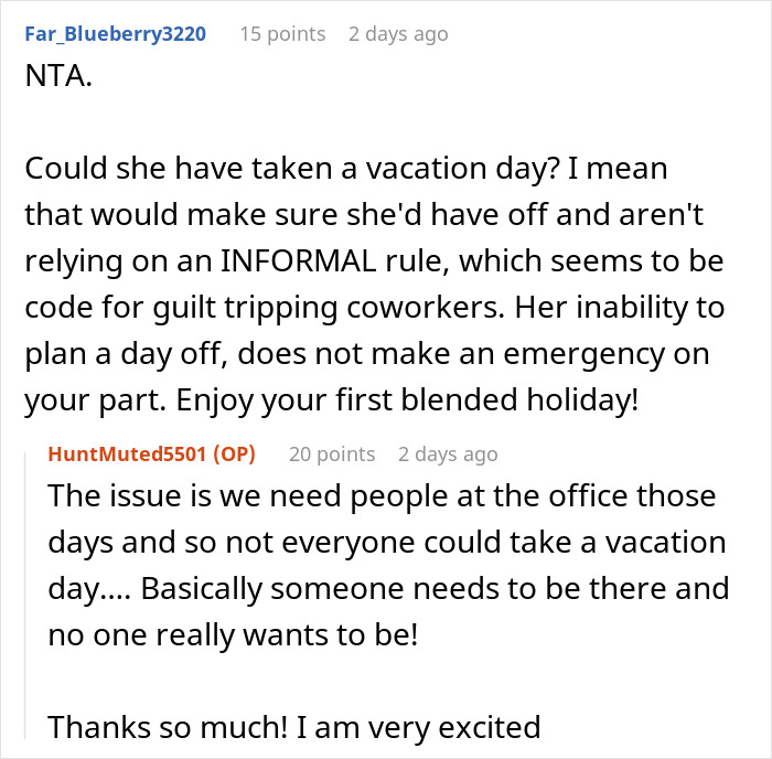 Mom Wants Coworker To Cover Her On Holiday Because She Doesn&rsquo;t Have Kids, Gets A Reality Check