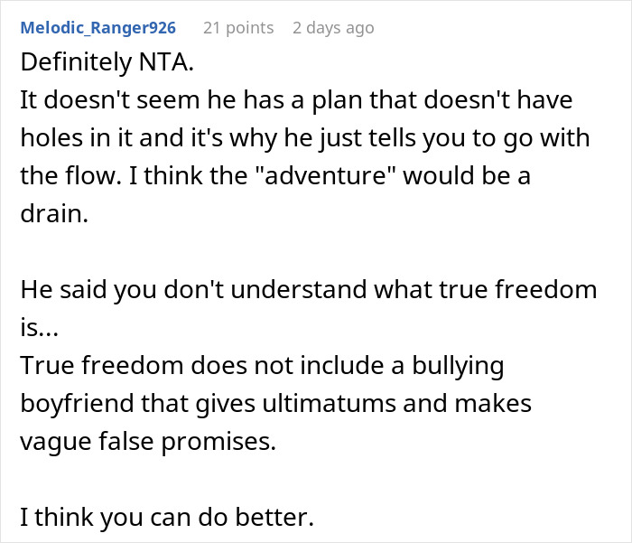 Guy Gives GF An Ultimatum, Left In Shock When She Chooses A &ldquo;Soul-Sucking&rdquo; Job Over Him