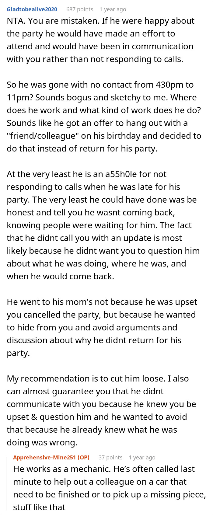 Woman Cancels BF&rsquo;s Party Because He Was Late, Gets A Text From His Mom