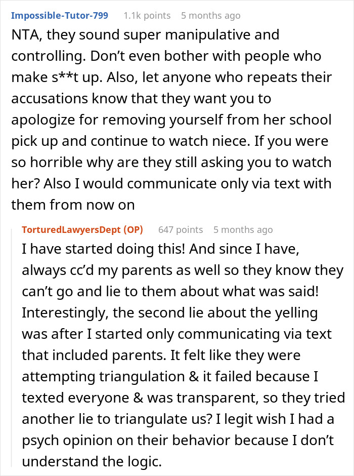 Aunt Wrongly Takes Heat From Folks For 'Poor Babysitting,' Refuses To Help Them With Niece At All Aunt Wrongly Takes Heat From Folks For 'Poor Babysitting,' Refuses To Help Them With Niece At All