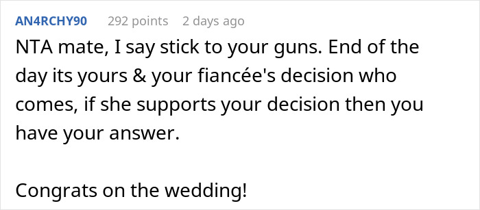 Guy Puts His Foot Down As Mom Asks To Be Center of His Wedding After She Neglected Him All His Life